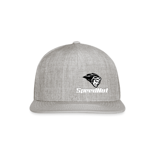 SpeedNut Snapback Baseball Cap - heather gray