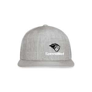 SpeedNut Snapback Baseball Cap - heather gray
