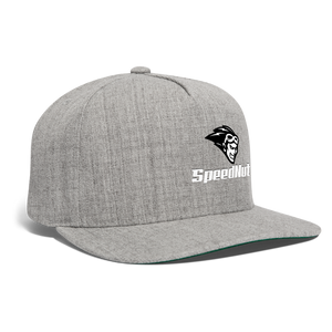 SpeedNut Snapback Baseball Cap - heather gray